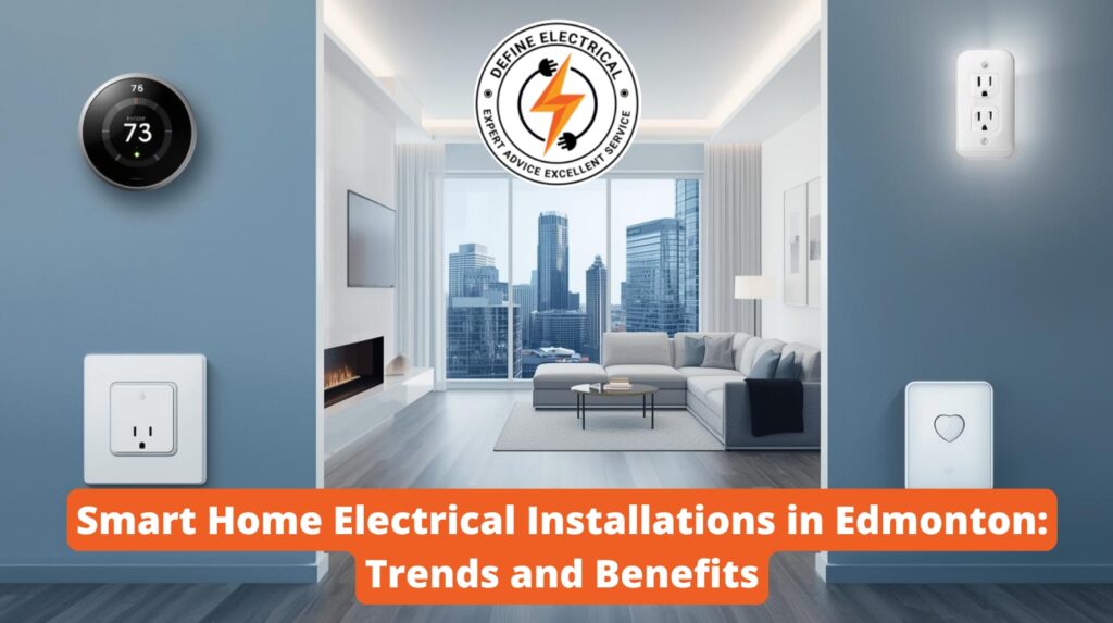 Electrical Contractor Edmonton installing smart home system