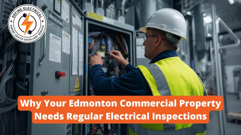 Edmonton Commercial Electrician performing electrical inspection
