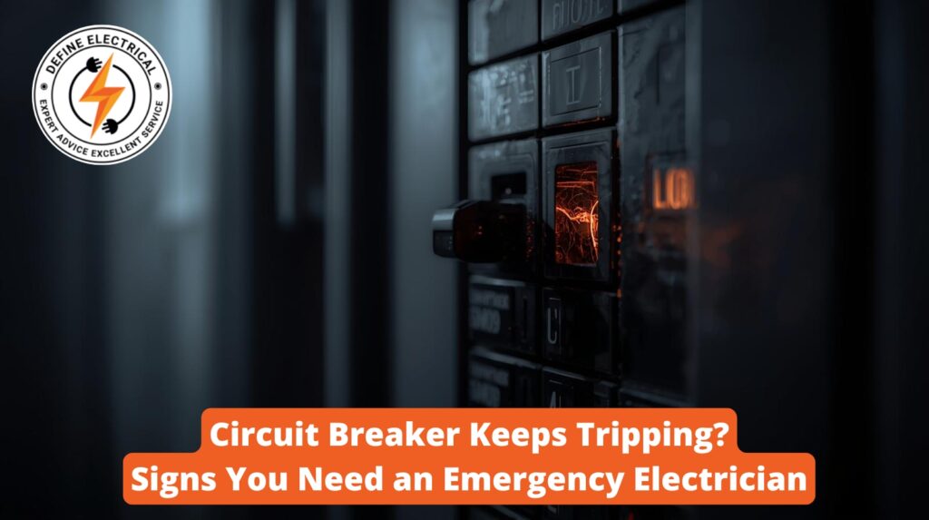 Emergency Electricians Edmonton repairing tripped circuit breaker