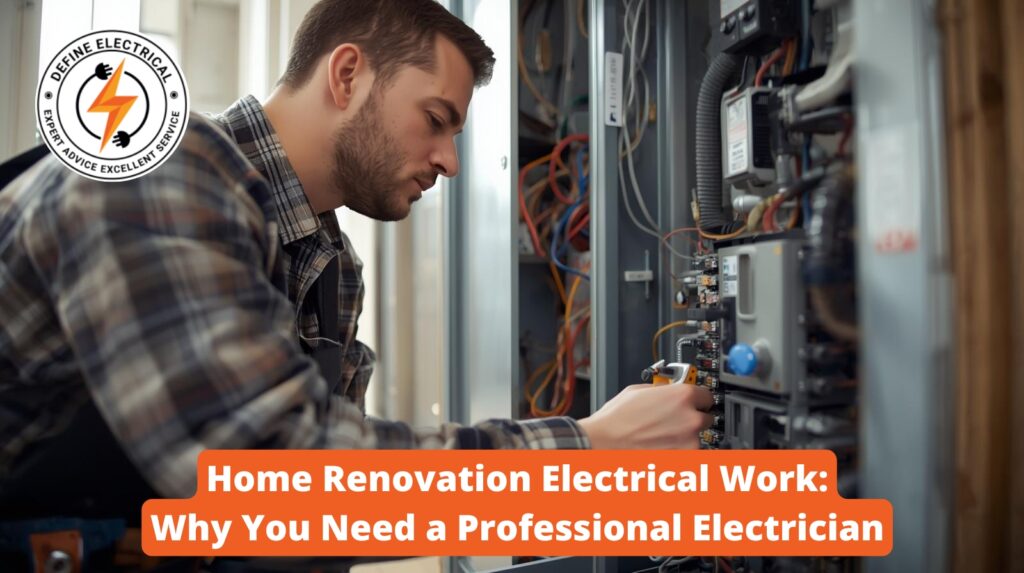 Residential Electrician Edmonton upgrading home wiring during renovation