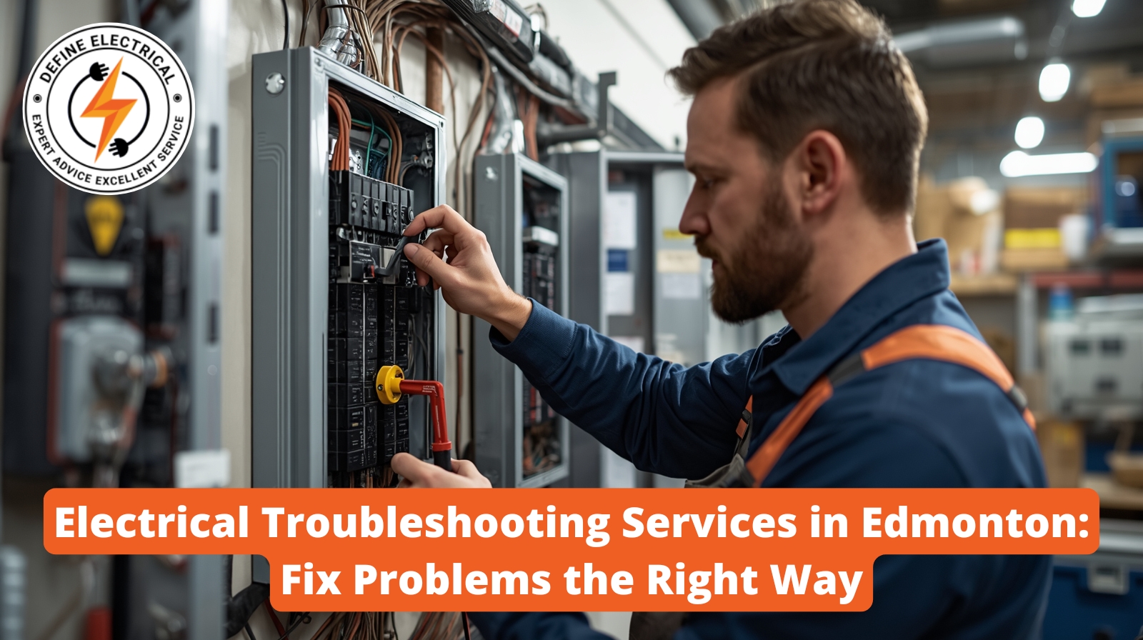 electrical troubleshooting services Edmonton electrician fixing wiring issue